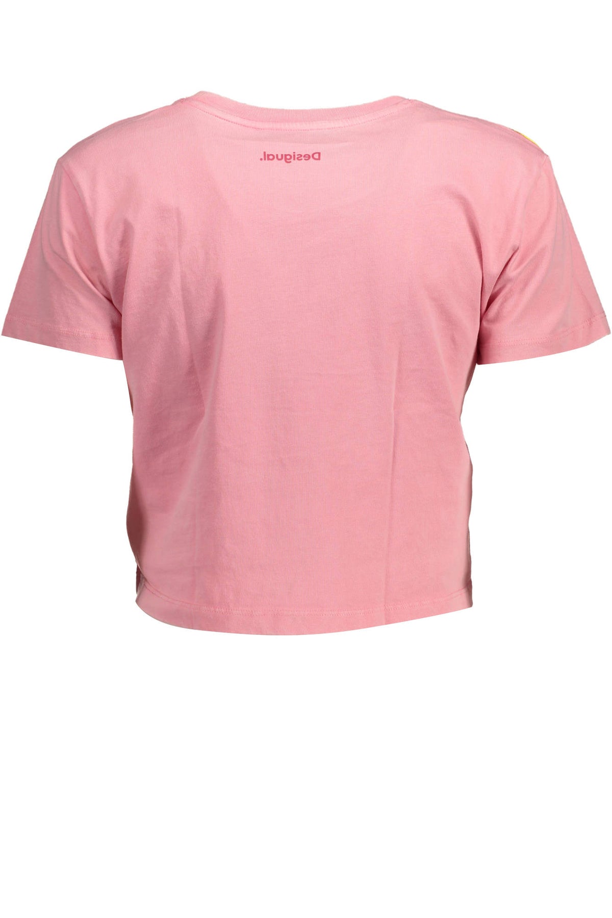WOMEN'S DESIGUAL PINK SHORT-SLEEVED T-SHIRT
