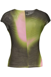 TOP DE ALÇAS COM LOGÓTIPO DESIGUAL MULHER VERDE