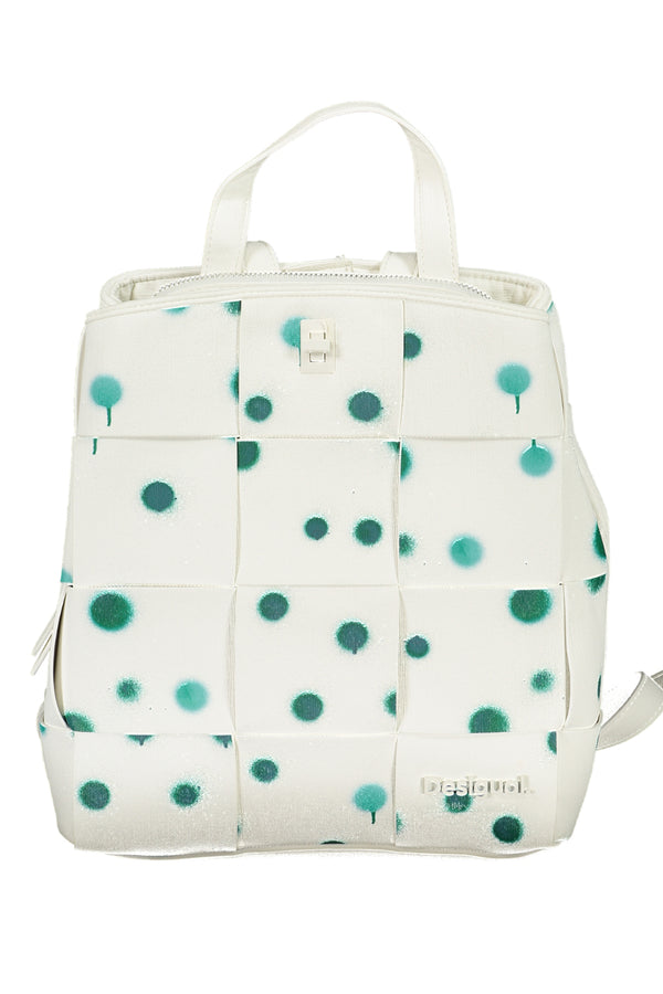 MOCHILA DESIGUAL BRANCA PARA MULHER