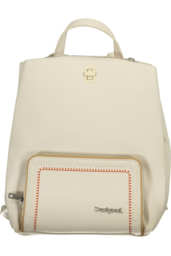 MOCHILA DESIGUAL BRANCA PARA MULHER