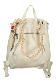 MOCHILA COM FECHO DESIGUAL MULHER BRANCA