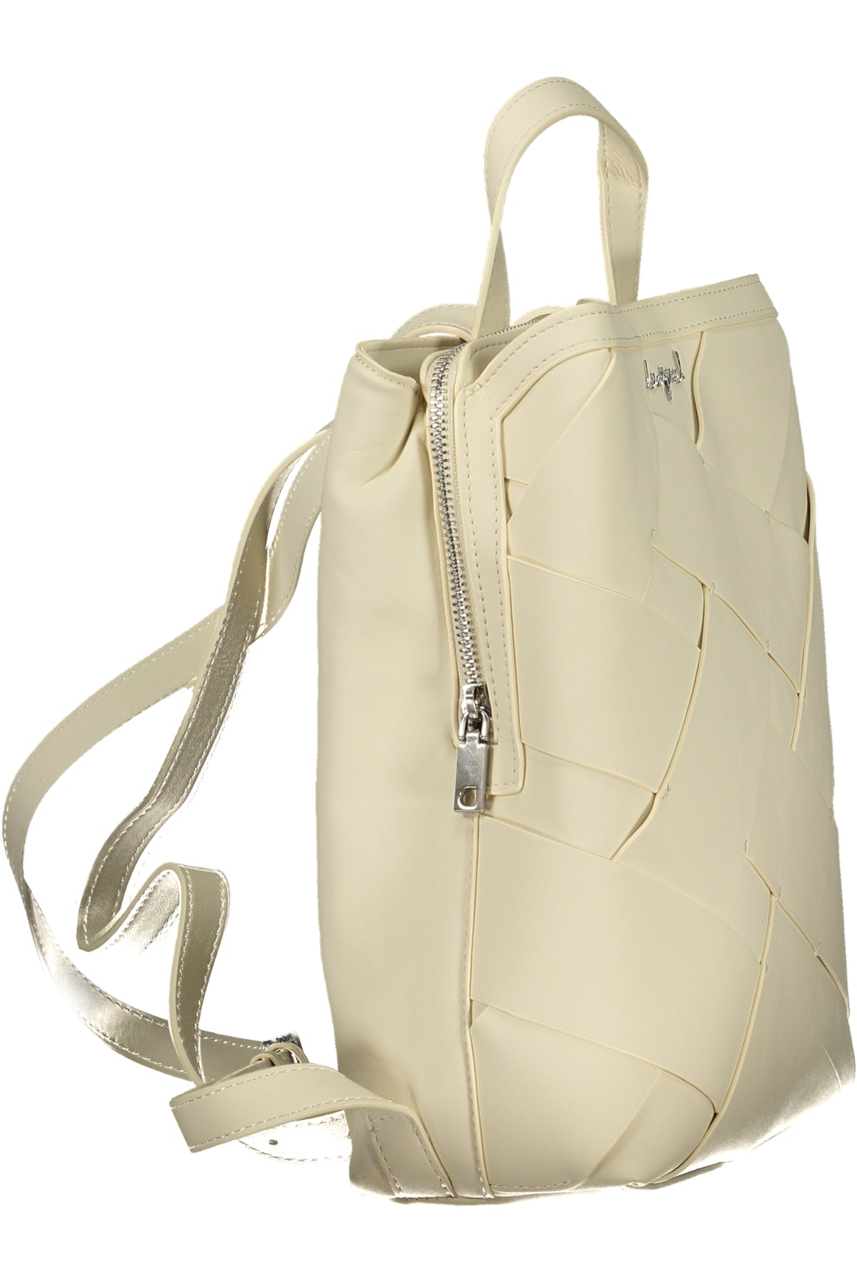 MOCHILA COM FECHO DESIGUAL MULHER BRANCA