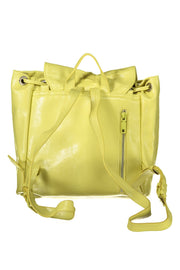 MOCHILA COM LOGÓTIPO DESIGUAL MULHER AMARELA