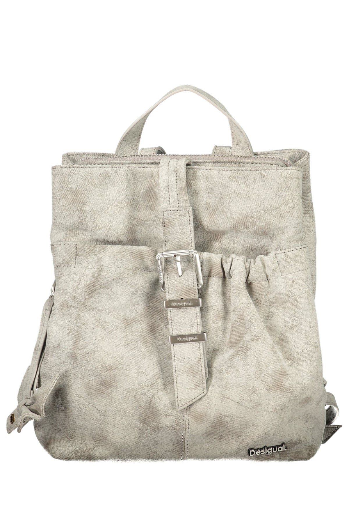 MOCHILA COM FECHO DESIGUAL MULHER CINZENTA