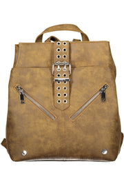 MOCHILA COM FECHO DESIGUAL MULHER CASTANHA