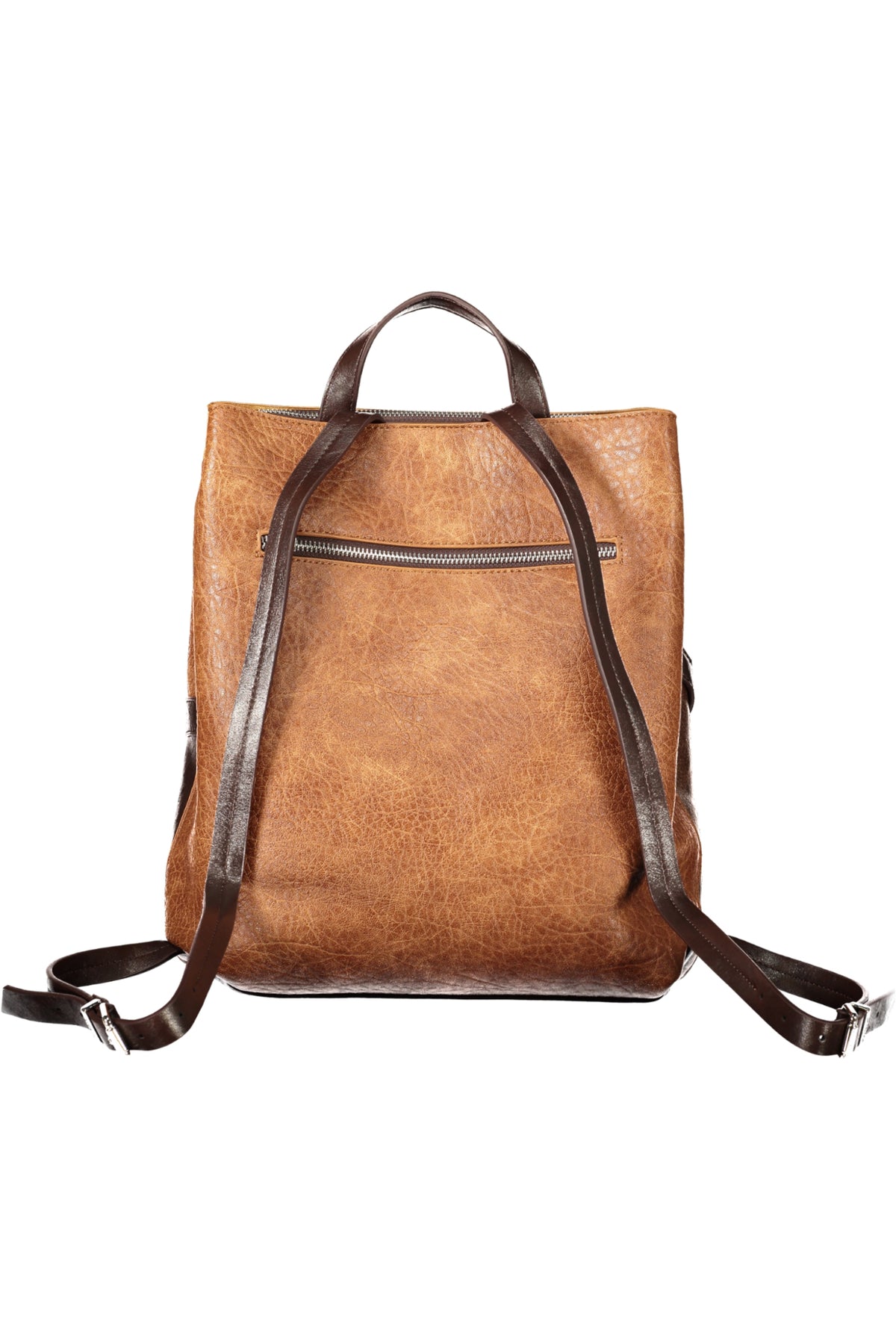 MOCHILA COM FECHO DESIGUAL MULHER CASTANHA