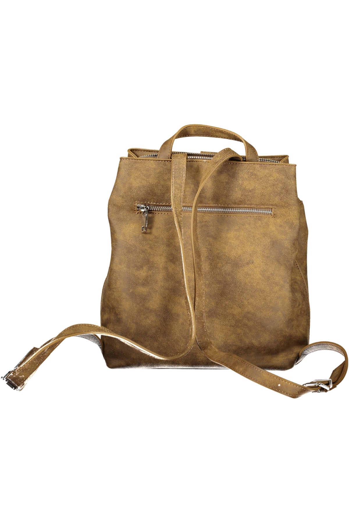 MOCHILA COM FECHO DESIGUAL MULHER CASTANHA