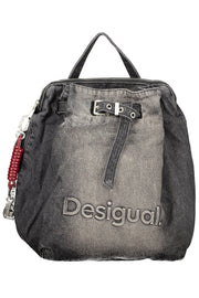 MOCHILA EM ALGODÃO DESIGUAL MULHER PRETA