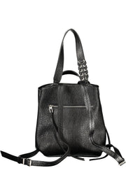 MOCHILA COM ESTAMPADO DESIGUAL MULHER PRETA