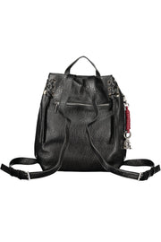 MOCHILA COM FECHO DESIGUAL MULHER PRETA