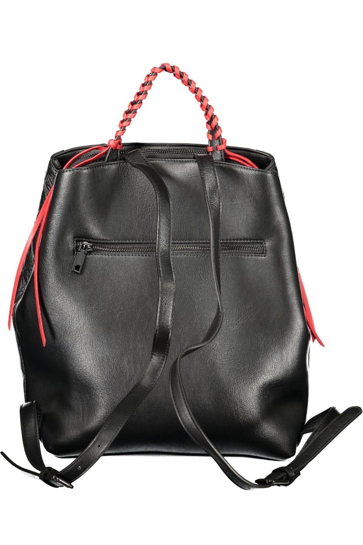 MOCHILA COM ESTAMPADO DESIGUAL MULHER PRETA