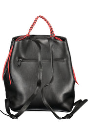 MOCHILA COM ESTAMPADO DESIGUAL MULHER PRETA