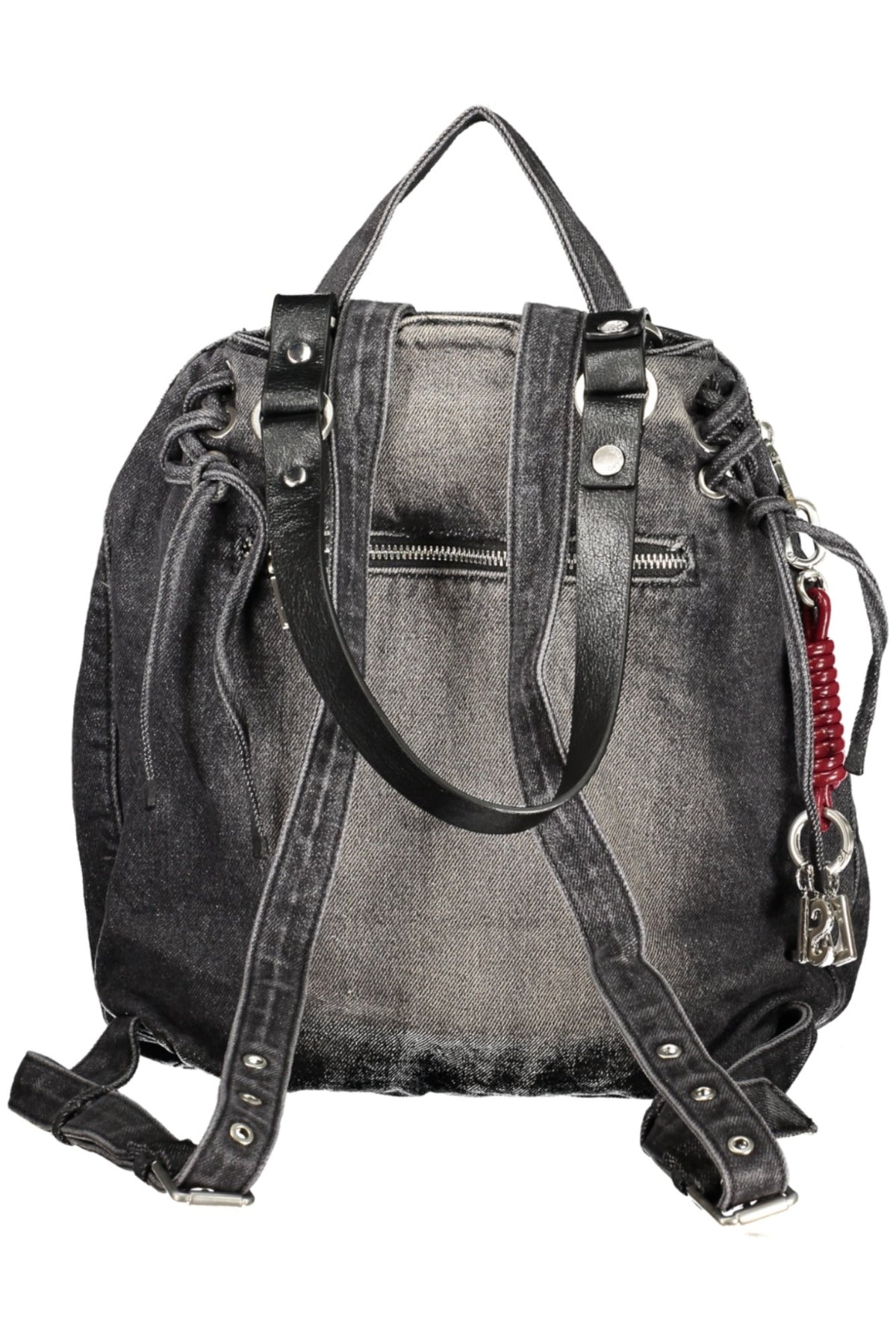 MOCHILA EM ALGODÃO DESIGUAL MULHER PRETA
