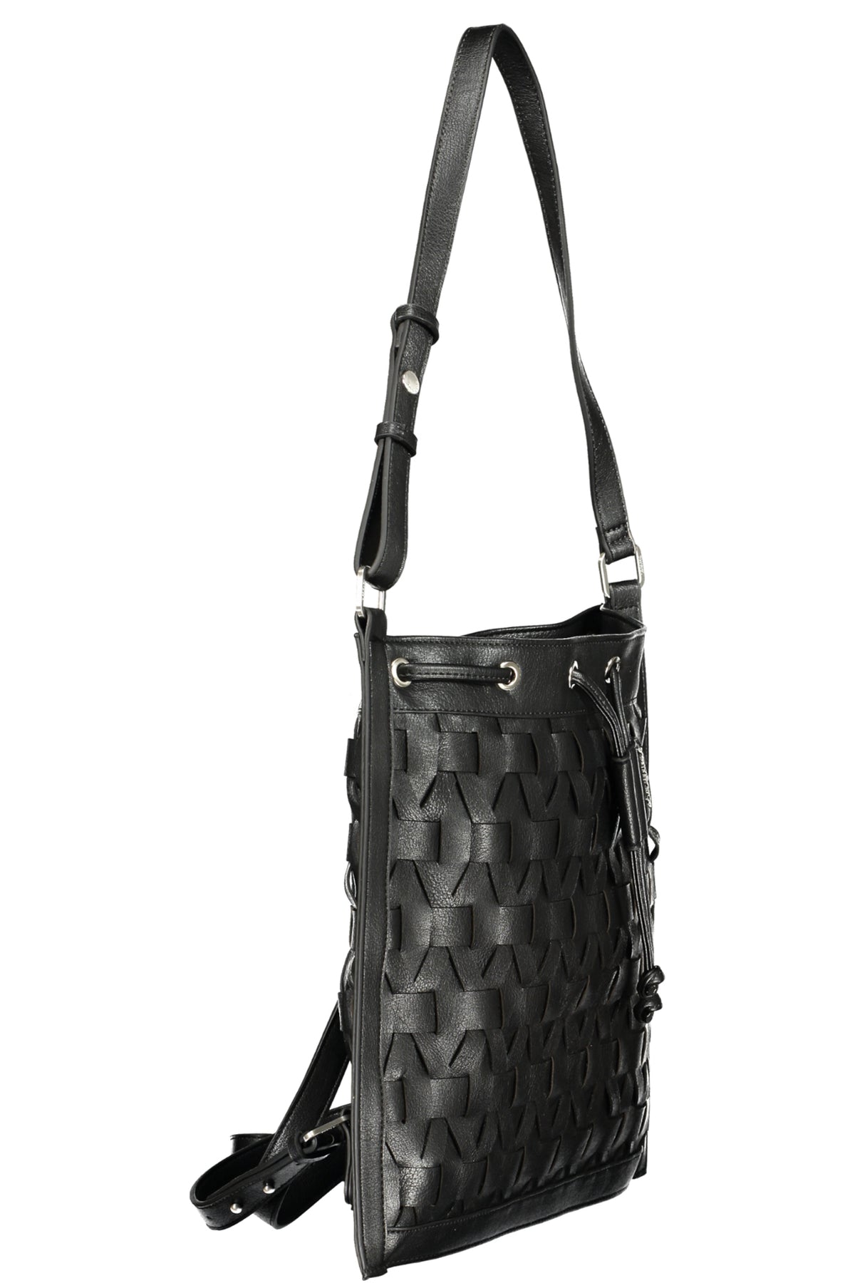 MOCHILA TIRACOLO DESIGUAL MULHER PRETA