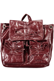 MOCHILA COM LOGÓTIPO DESIGUAL MULHER ROXA