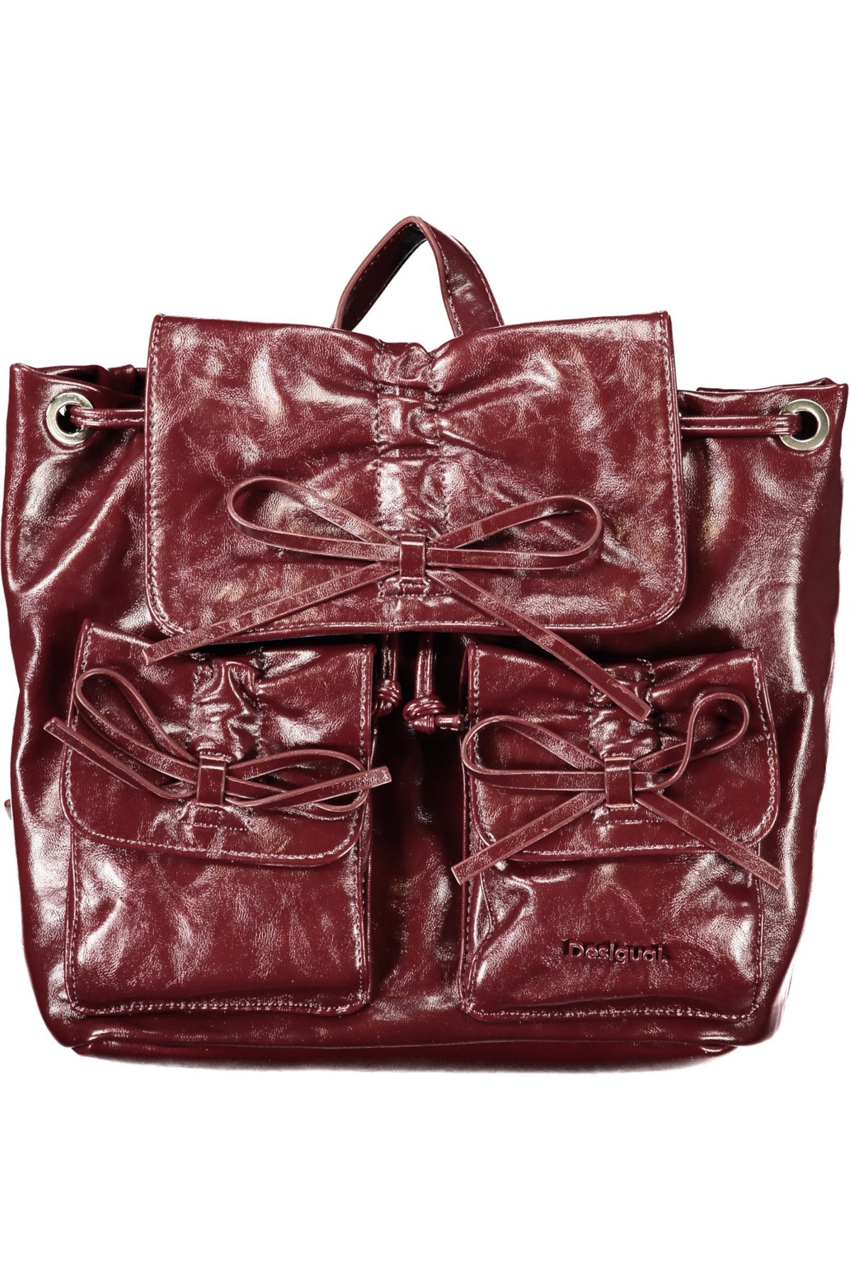 MOCHILA COM LOGÓTIPO DESIGUAL MULHER ROXA