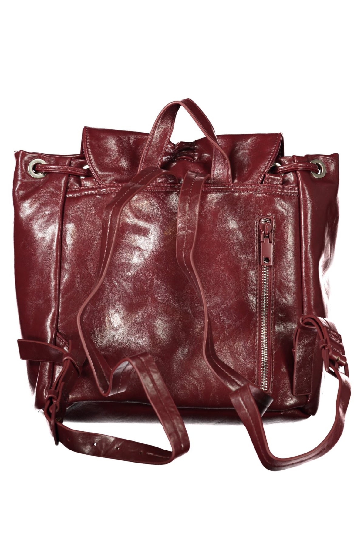 MOCHILA COM LOGÓTIPO DESIGUAL MULHER ROXA