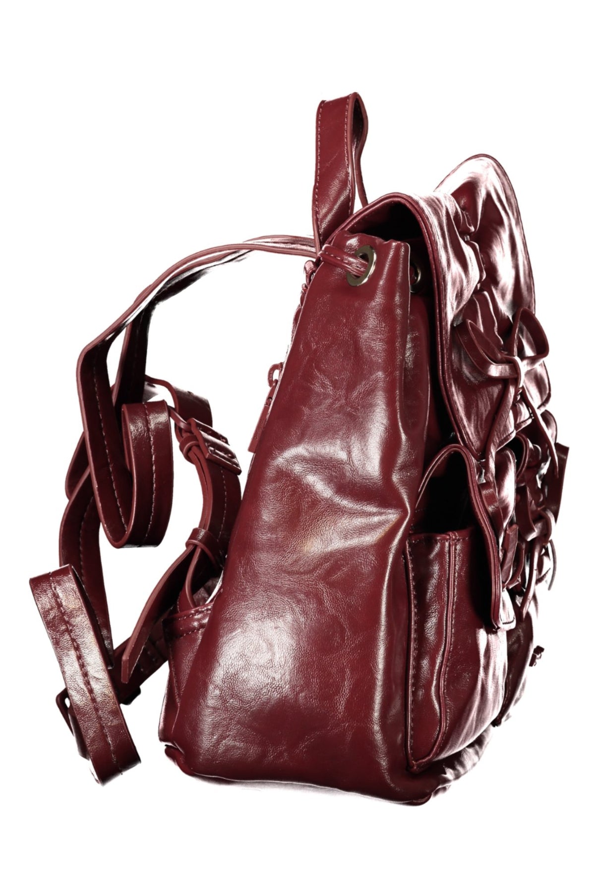 MOCHILA COM LOGÓTIPO DESIGUAL MULHER ROXA