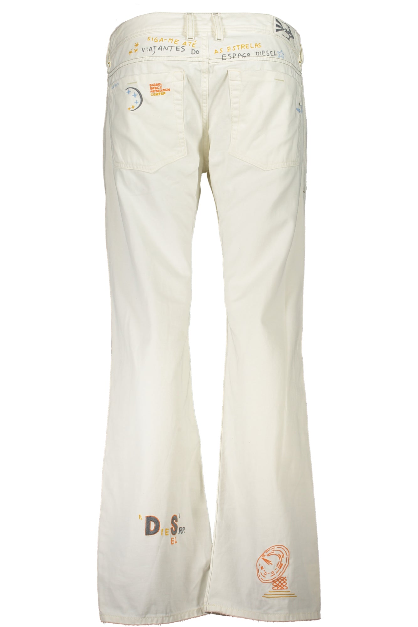 DIESEL WHITE TROUSERS FOR WOMEN