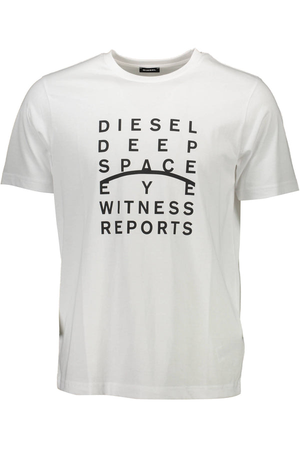 T-SHIRT DE MANGA CURTA DIESEL HOMEM BRANCA