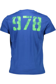 T-SHIRT EM ALGODÃO DIESEL HOMEM AZUL