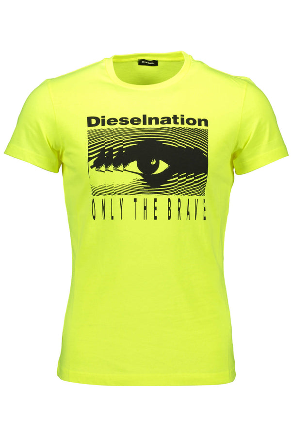 T-SHIRT DE MANGA CURTA HOMEM DIESEL AMARELO