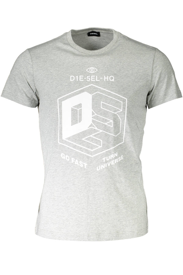 T-SHIRT DE MANGA CURTA DIESEL HOMEM CINZA