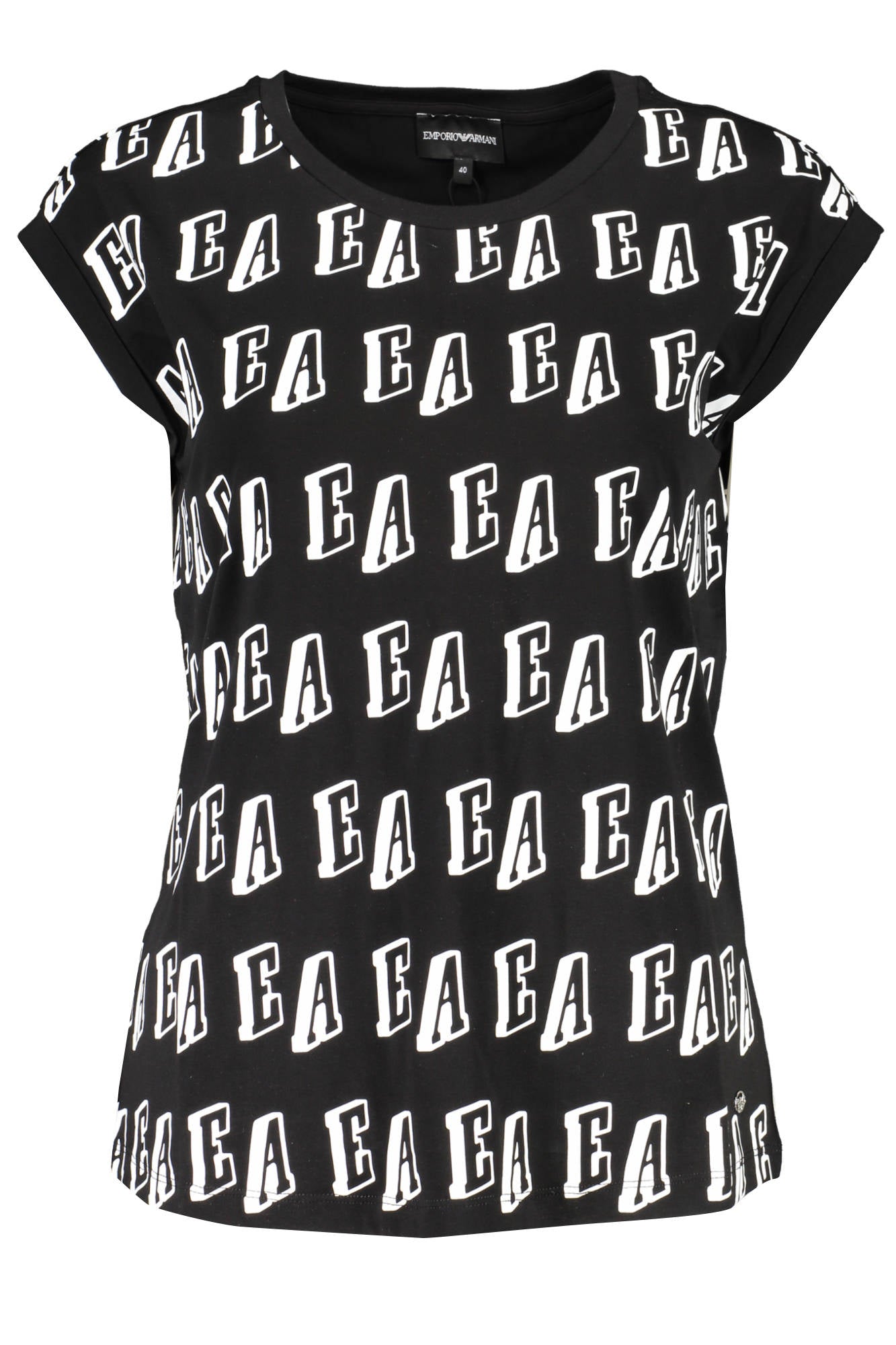 T-SHIRT SEM MANGAS EMPORIO ARMANI MULHER NEGRA