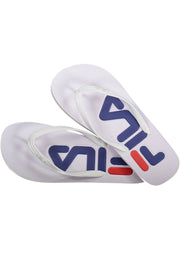CHINELOS COM LOGÓTIPO FILA MULHER BRANCOS