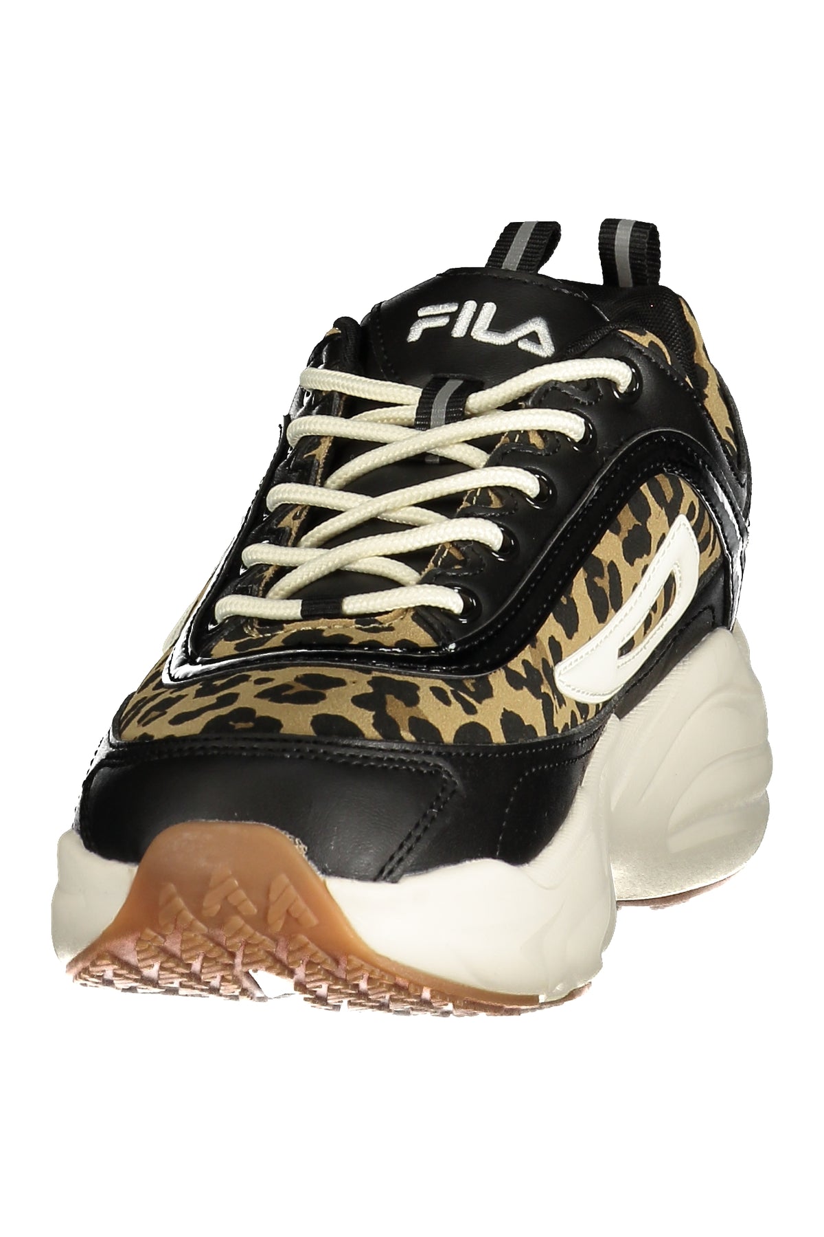 SAPATILHAS COM BORDADO FILA MULHER PRETAS