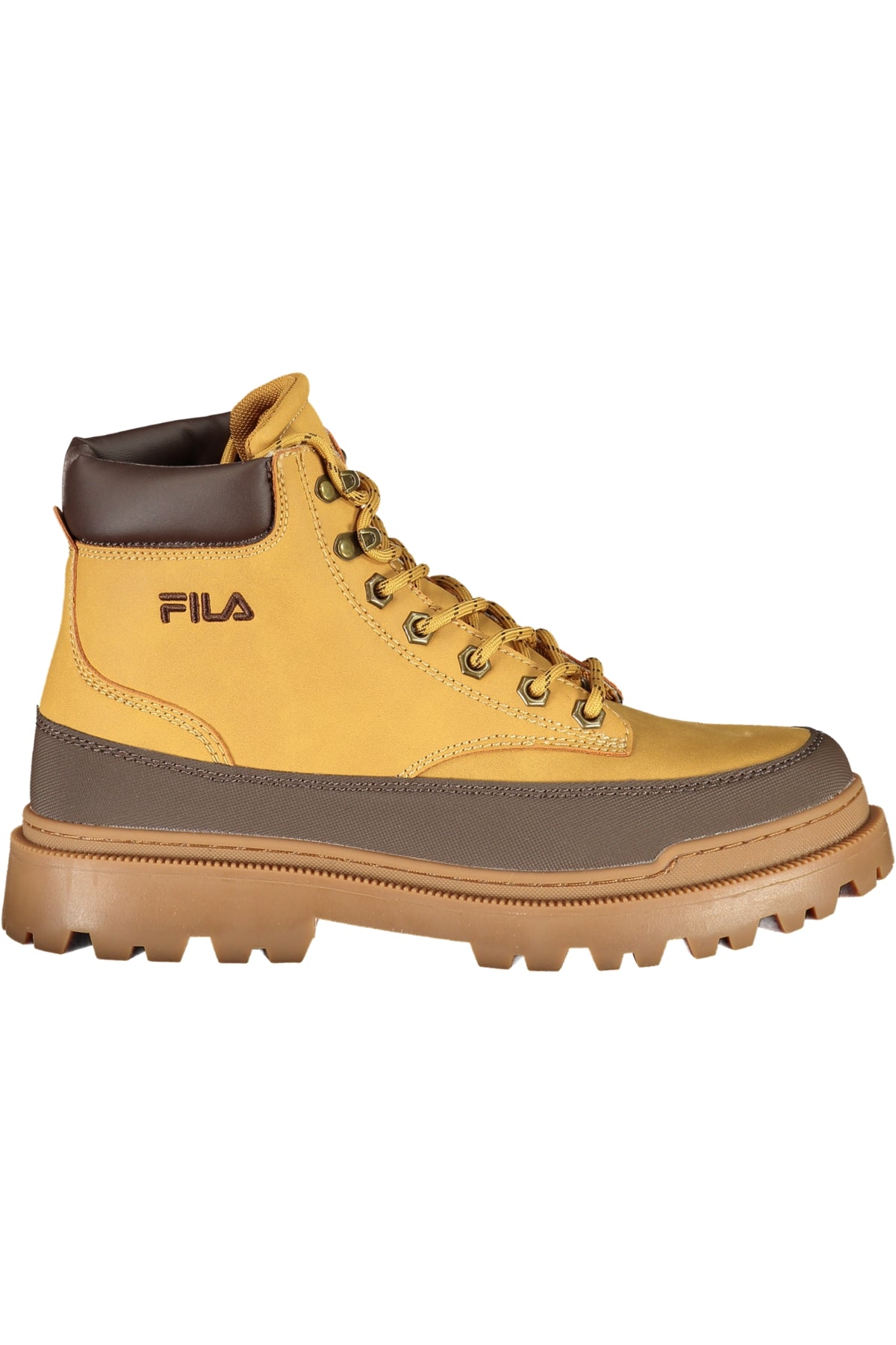 SAPATILHAS COM BORDADO FILA HOMEM AMARELAS