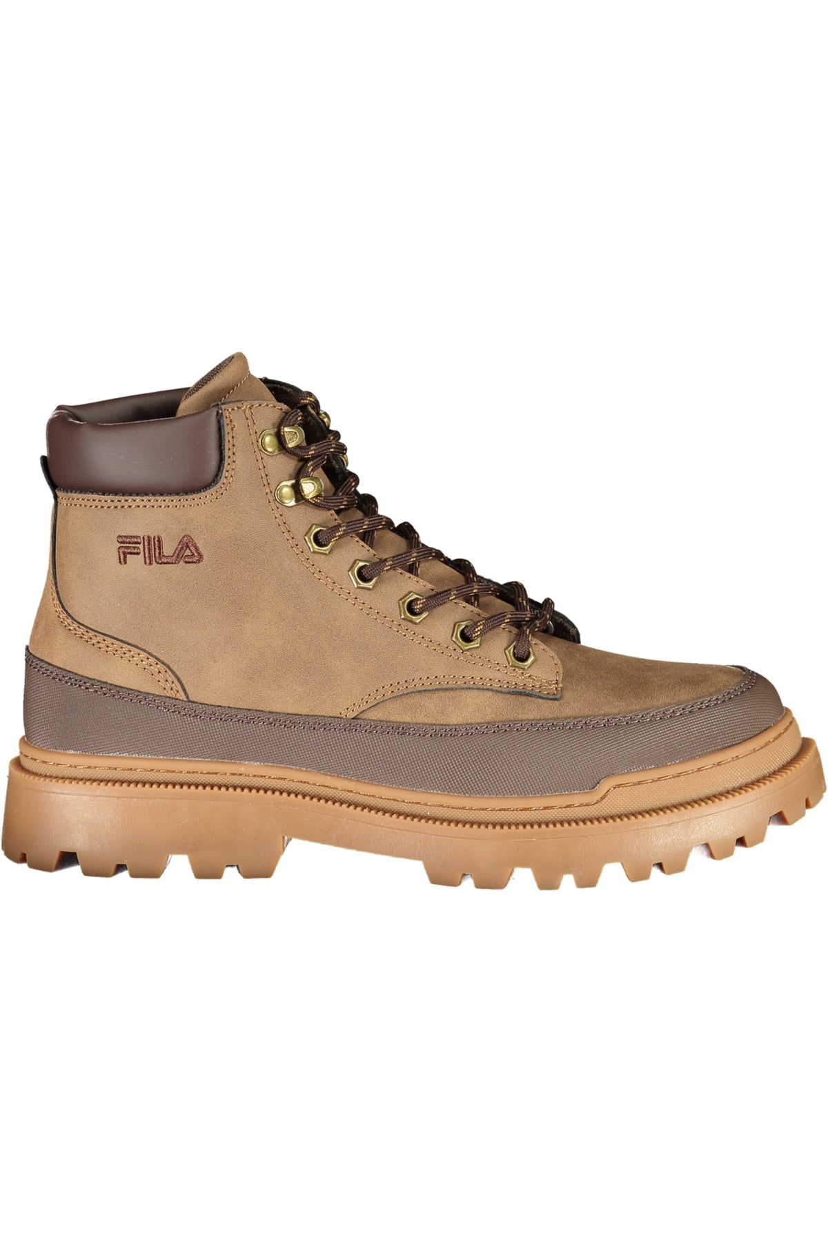 SAPATILHAS COM BORDADO FILA HOMEM CASTANHAS