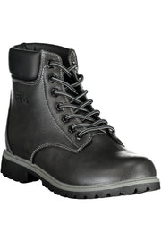 BOTINS COM ATACADORES FILA MULHER PRETOS