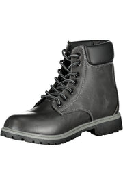 BOTINS COM ATACADORES FILA MULHER PRETOS