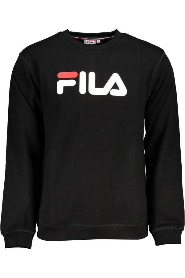 MOLETOM PRETO COM ZIPLESS FILA HOMEM