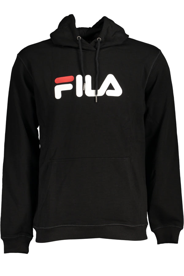 MOLETOM PRETO COM ZIPLESS FILA HOMEM