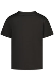 T-SHIRT EM ALGODÃO FILA CRIANÇA PRETA