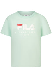 T-SHIRT EM ALGODÃO FILA CRIANÇA VERDE