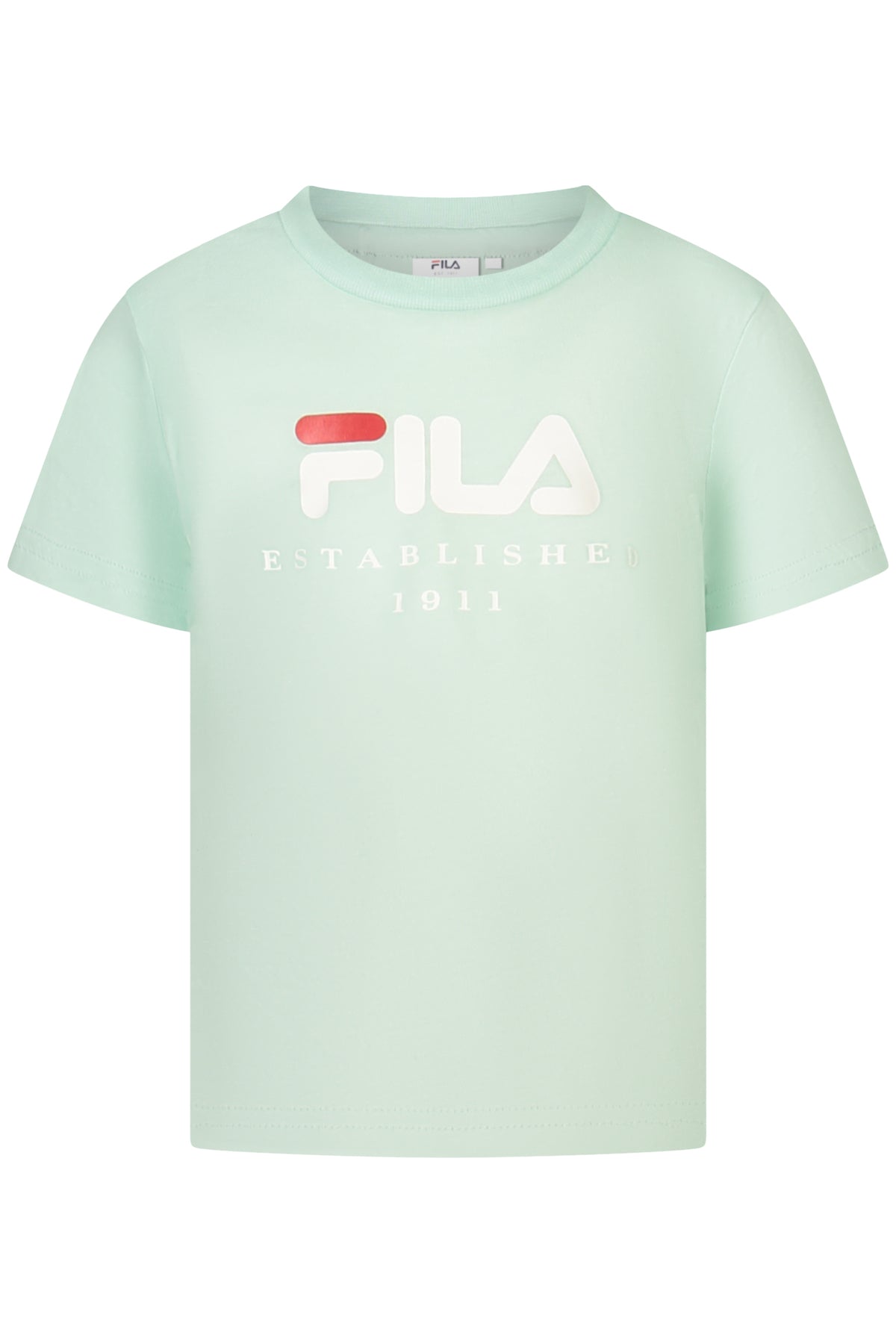T-SHIRT EM ALGODÃO FILA CRIANÇA VERDE