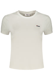 T-SHIRT EM ALGODÃO FILA MULHER BRANCA