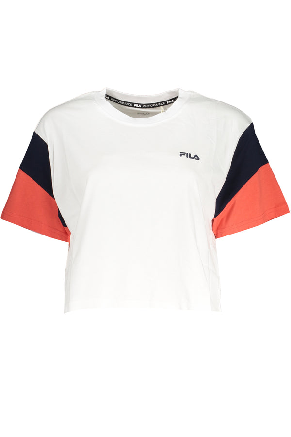 T-SHIRT DE MANGA CURTA FILA FEMININA BRANCA