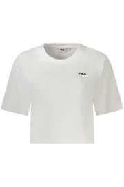 T-SHIRT EM ALGODÃO FILA MULHER BRANCA