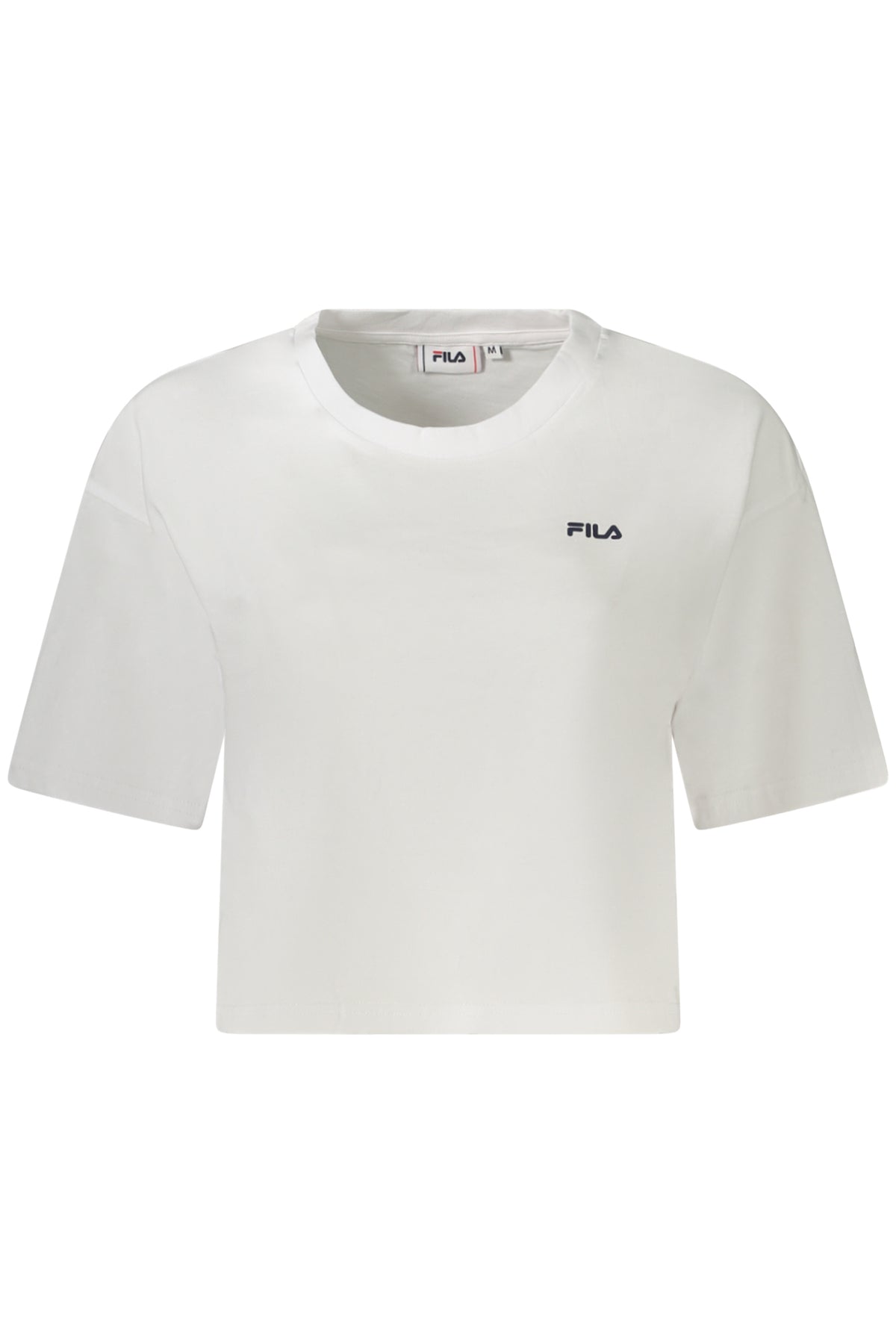 T-SHIRT EM ALGODÃO FILA MULHER BRANCA