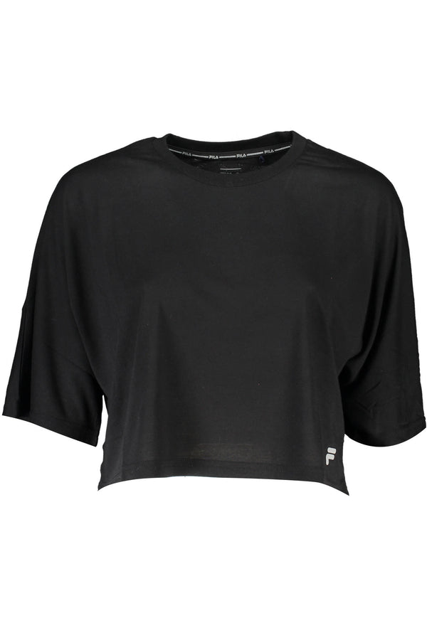 T-SHIRT DE MANGA CURTA FILA PRETA PARA MULHER