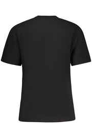 T-SHIRT EM ALGODÃO FILA MULHER PRETA
