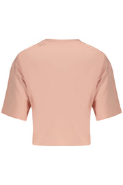 T-SHIRT EM ALGODÃO FILA MULHER ROSA
