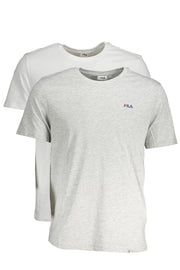 T-SHIRT EM ALGODÃO FILA HOMEM CINZENTA