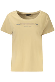 T-SHIRT EM ALGODÃO FREDDY MULHER BEGE