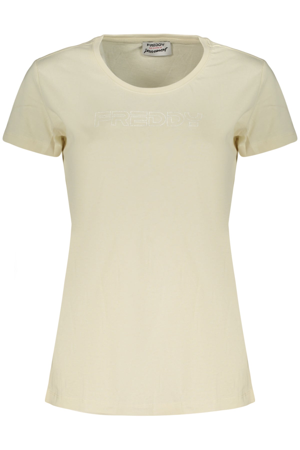 T-SHIRT EM ALGODÃO FREDDY MULHER BEGE