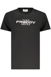 T-SHIRT EM ALGODÃO FREDDY MULHER PRETA